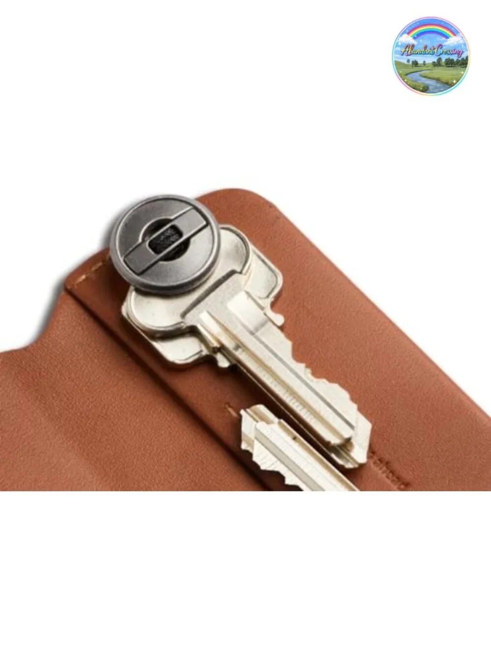 Leather Key Organizer, Magnetic Closure, Fits 4-8 Keys, D-ring, Slim Pocket